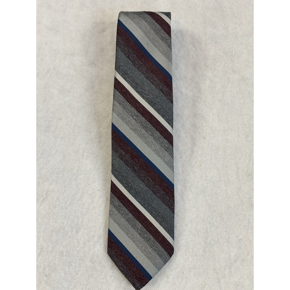 Marquis Men's Blue Gray Burgundy Classic Tie‎ Preppy Business Office Workwear